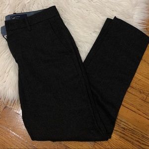 Gap Brushed Twill Pants In Slim Fit Charcoal Grey